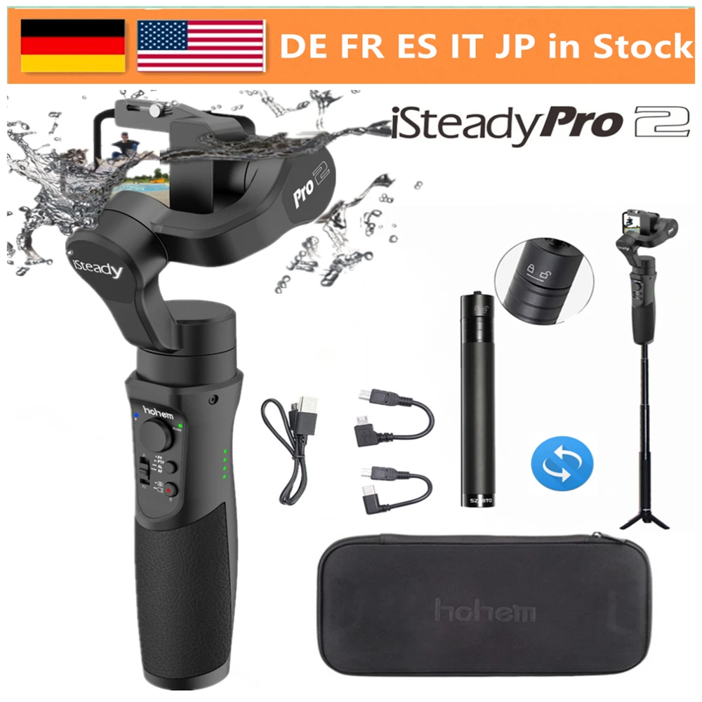 Hohem iSteady Pro 2 брызг 3-осевой Карманный стабилизатор для камеры DJI Osmo Экшн камера Gopro Hero 7/6/5 SJCAM YI экшн-камер