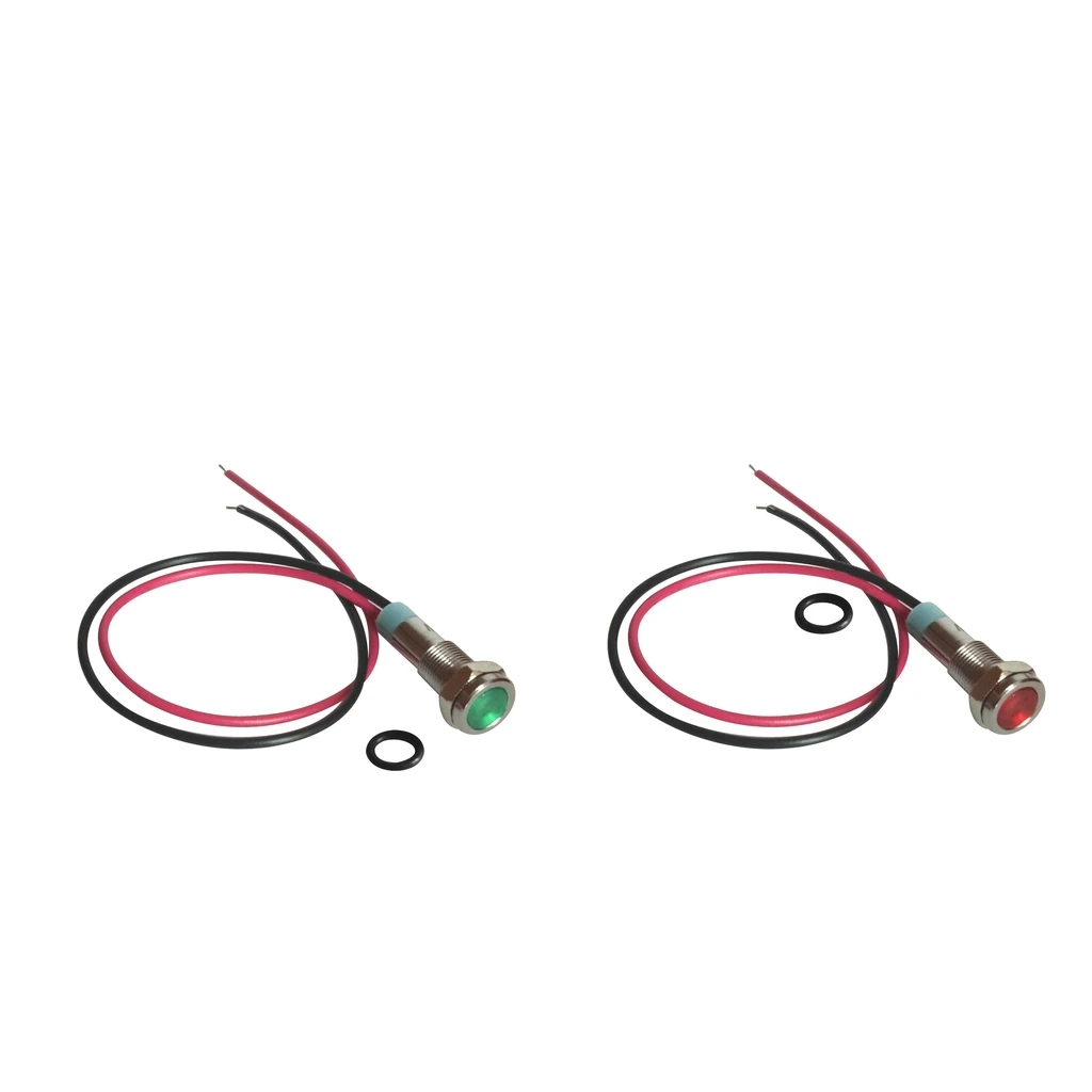 2 шт. 6 мм 12 В светодиодный индикатор лампа пилот тире автомобиль мотоцикл лодка