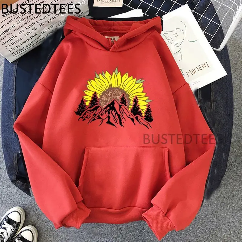 

Hike More Worry Less Camping New Hoodies Harajuku Gothic Female Casual Long Sleeve Tops 2021 New Fashion Streetwear Pullovers