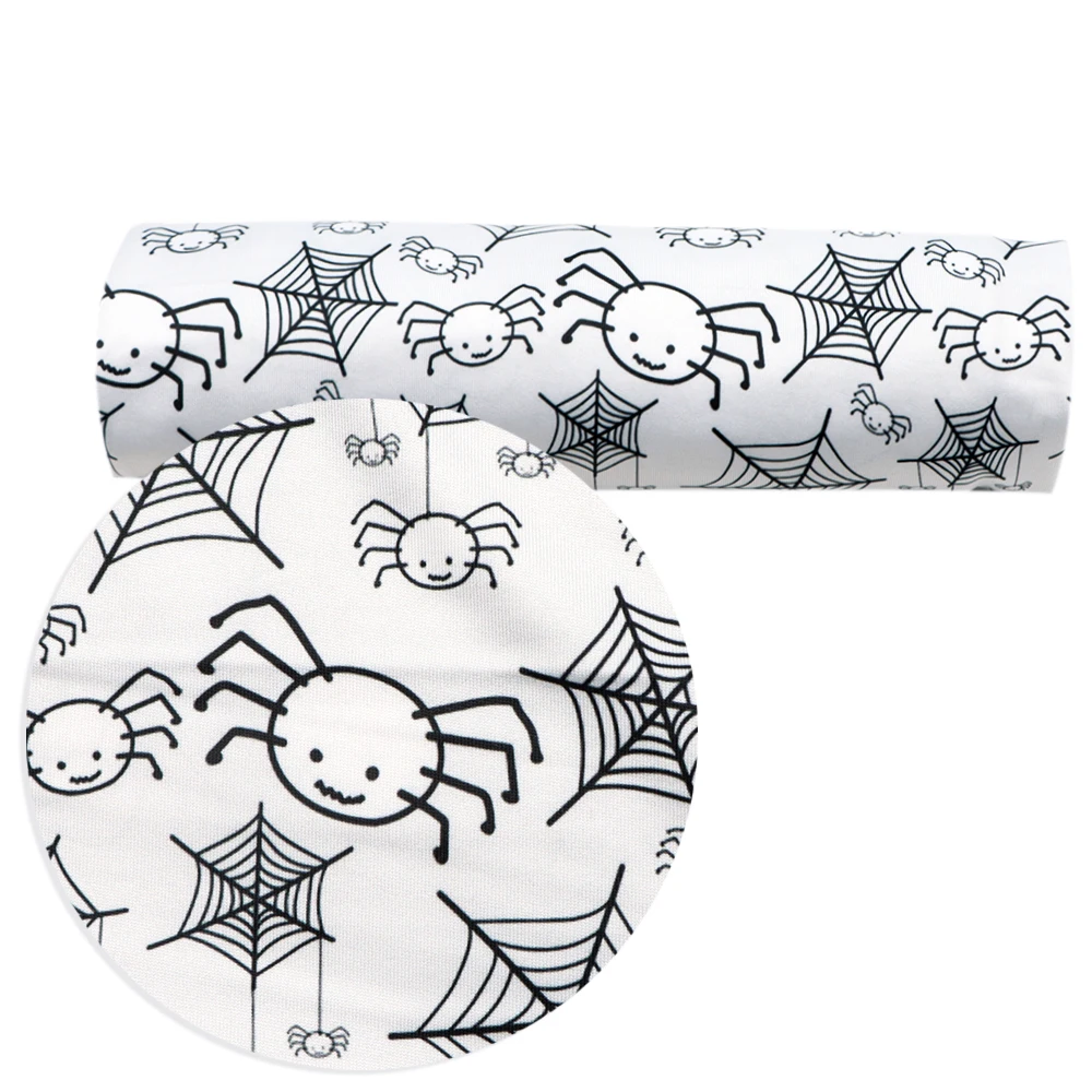 4 способа стрейч вязать Материал ткани призрак мультфильм серии лоскутного шитья