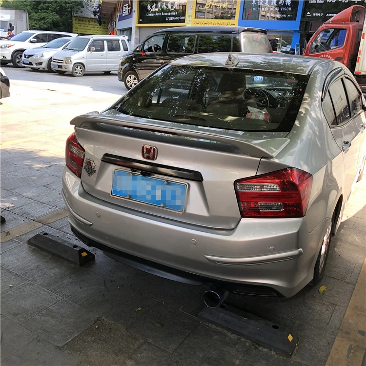 Спойлер для Honda City 2009-2014 городской спойлер с стоп-сигналами из АБС-пластика