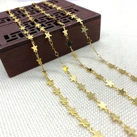golden hollow handmade copper chain pentagram necklace bracelet accessories for men and women wholesale creative making trend