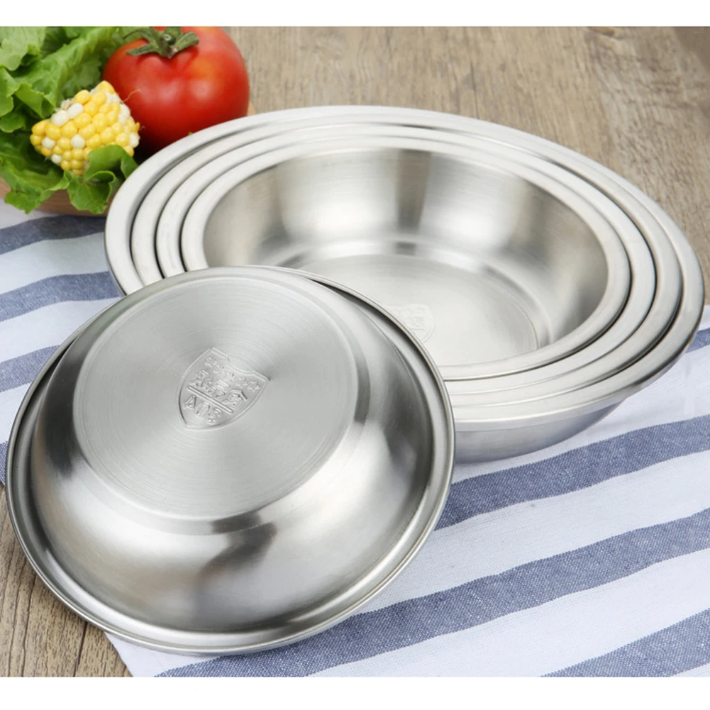 Столовая посуда из нержавеющей стали 304 фруктовая десертная тарелка контейнер