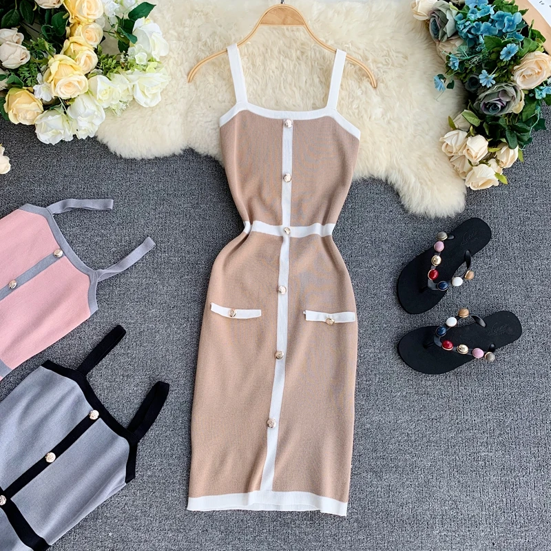 Gaganight 2019 пикантное женское платье в полоску для вечерние без рукавов винтажное