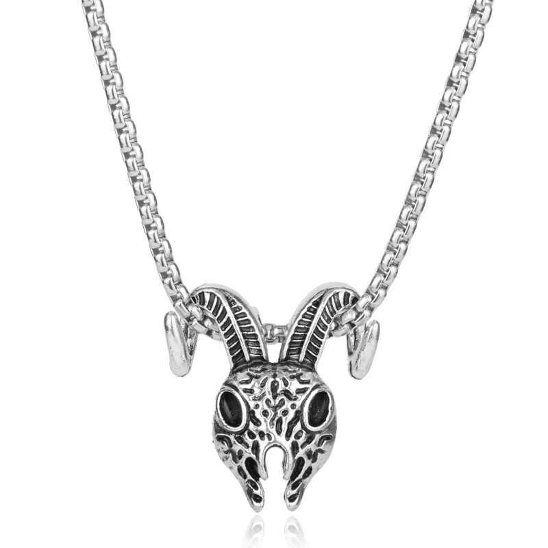 Амулет в стиле викингов ожерелье с кулоном форме головы козы ювелирные изделия