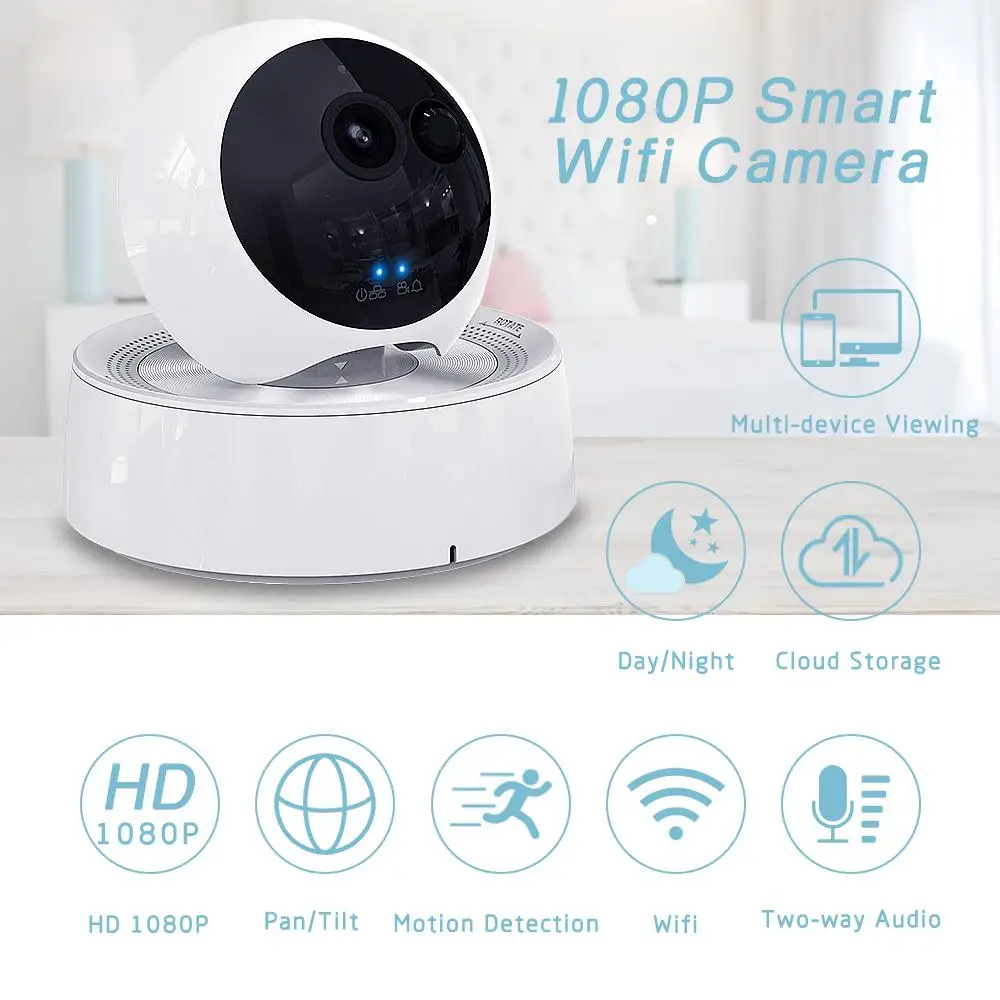 Ip-камера 1080P Wifi камера для домашней безопасности CCTV видеонаблюдения ИК ночного