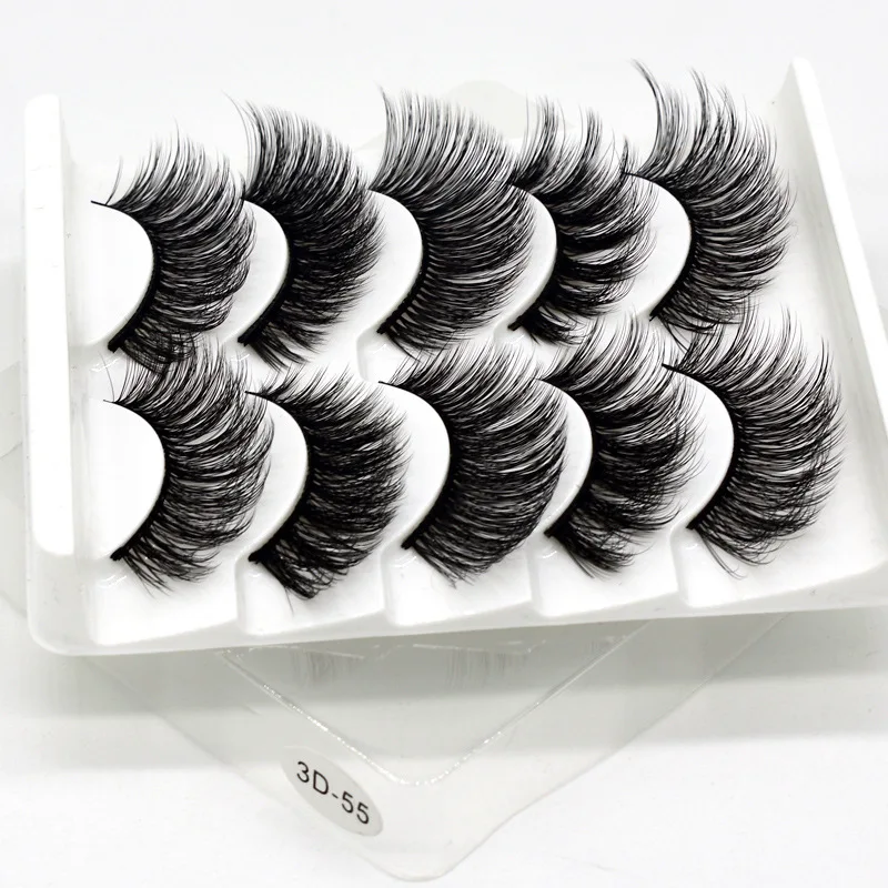 

Mink Eyelashes 5 Pairs 3D Mink Lashes Handmade Natural False Eyelashes Eyelash Extension Beauty Makeup Fake Eye Lashes Extended