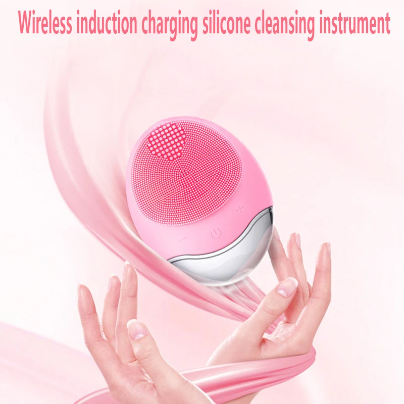 Kopen Xpioy Waterdichte Gezichtsreiniging Borstel Draadloze Inductie Opladen Siliconen Schoon Instrument Ultrasone Gezicht Beauty Cleaner
