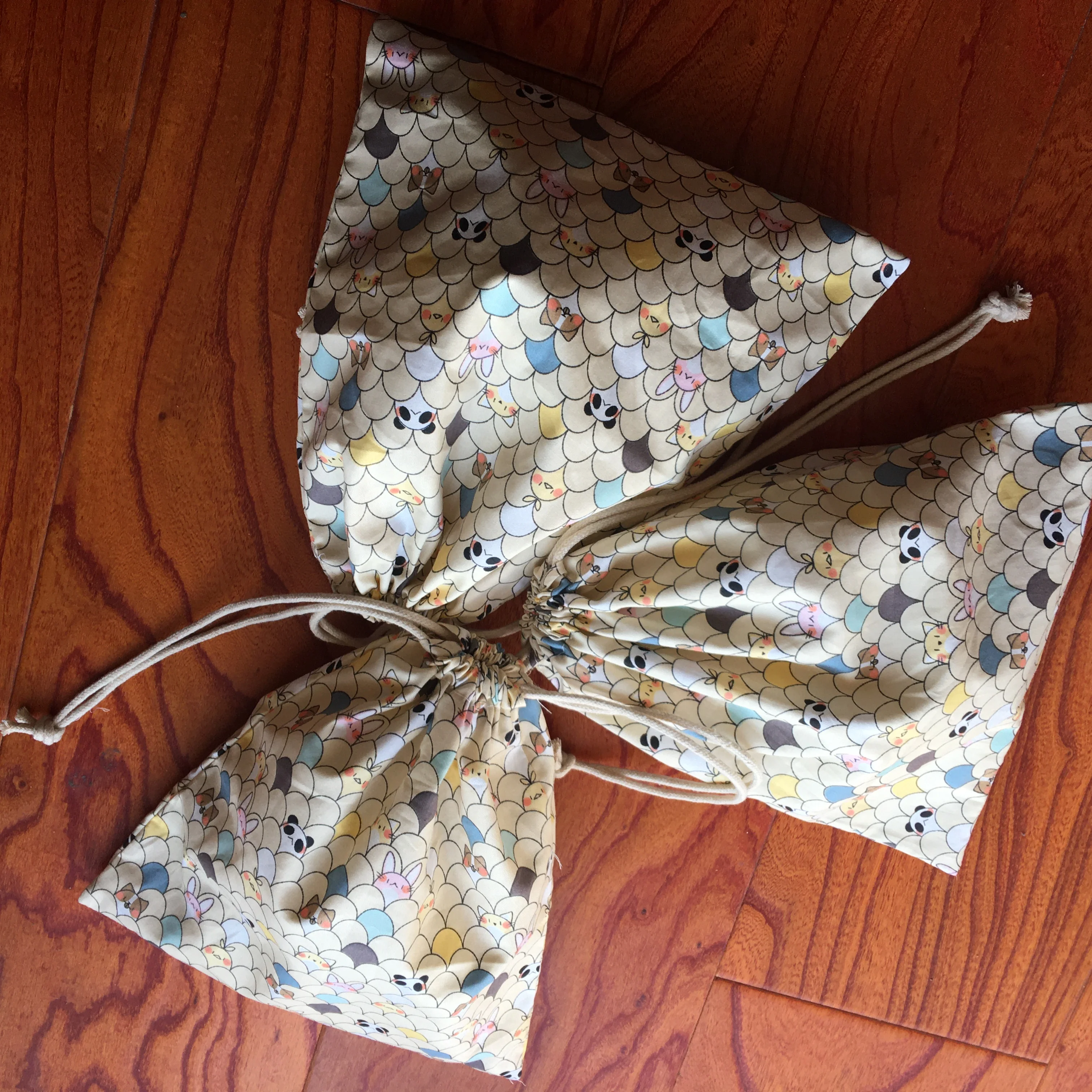 1 шт. хлопковая многофункциональная сумка на шнурке|Мешки с кулиской| |