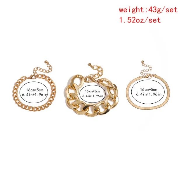 Bracelet Jewelry Gold Plating For Men Curb Chain Stainless Steel Link Fashion Decor Gifts | Украшения и аксессуары