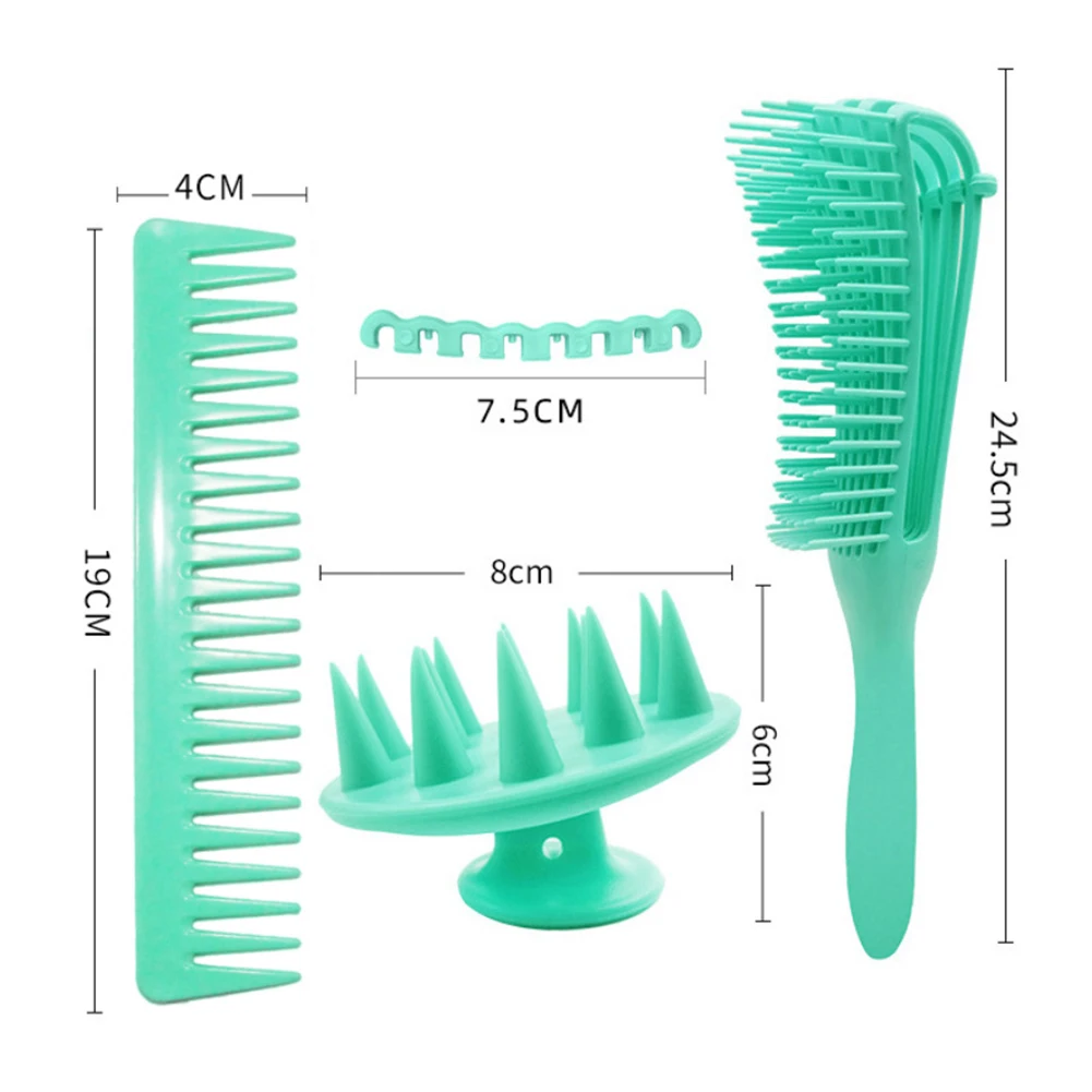 

3pcs Detangling Hair Brush Scalp Massage Hair Comb Tangle Brush for Curly Hair Brush Detangler Hairbrush Women Men Salon Combs