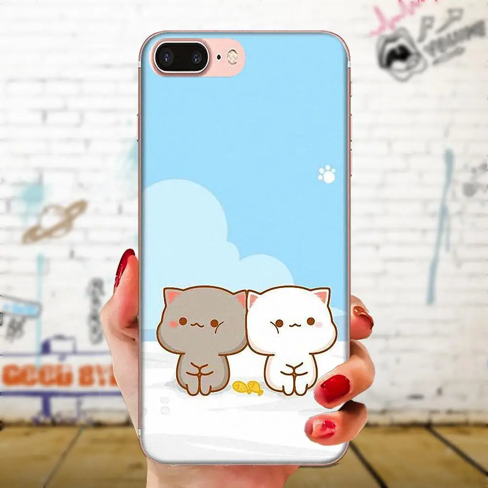 Kawaii Molang Пёс из мультфильма кот для Galaxy Alpha Note 10 Pro A10 A20 A20E A30 A40 A50 A60 A70 A80 A90 M10 M20 M30 M40 |
