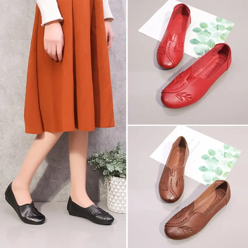 

Soft Shoes Women Flats Comfortable Ladies Loafers Fashion Brand Women Slip-on Shoes A3678