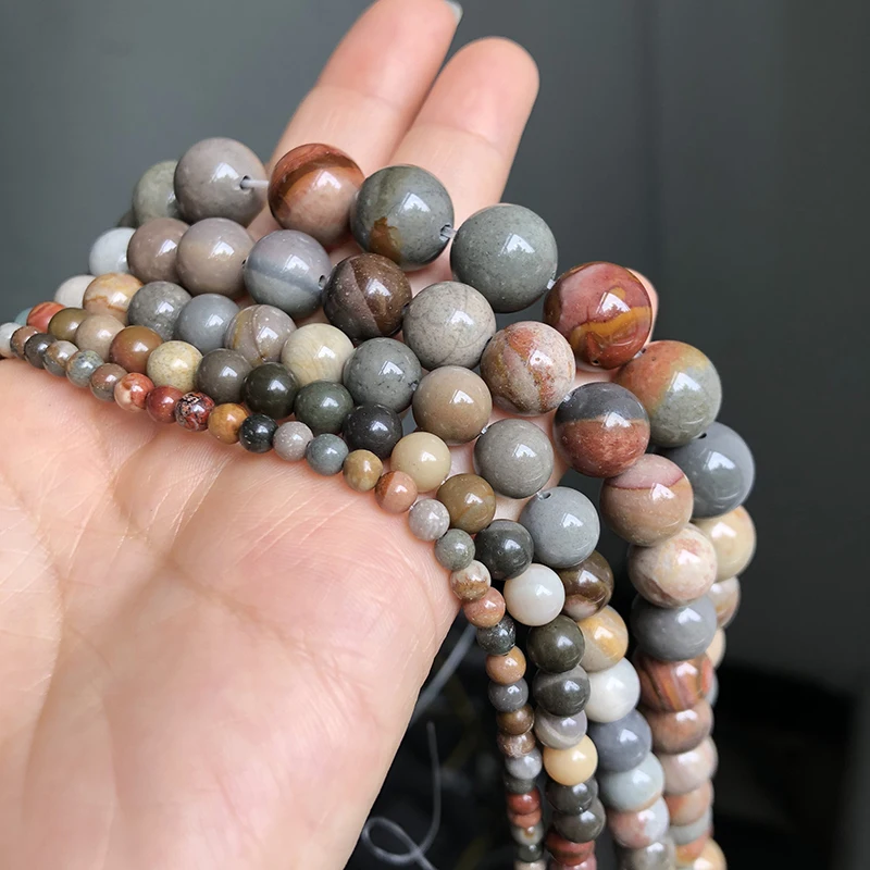 Бусины из натурального нефрита для изготовления ювелирных изделий 15 дюймов