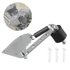 Серебряный натяжитель цепи, Черное колесо для 49cc, 66cc, 80cc, 2-тактный двигатель, моторизованный велосипед, запчасти HP