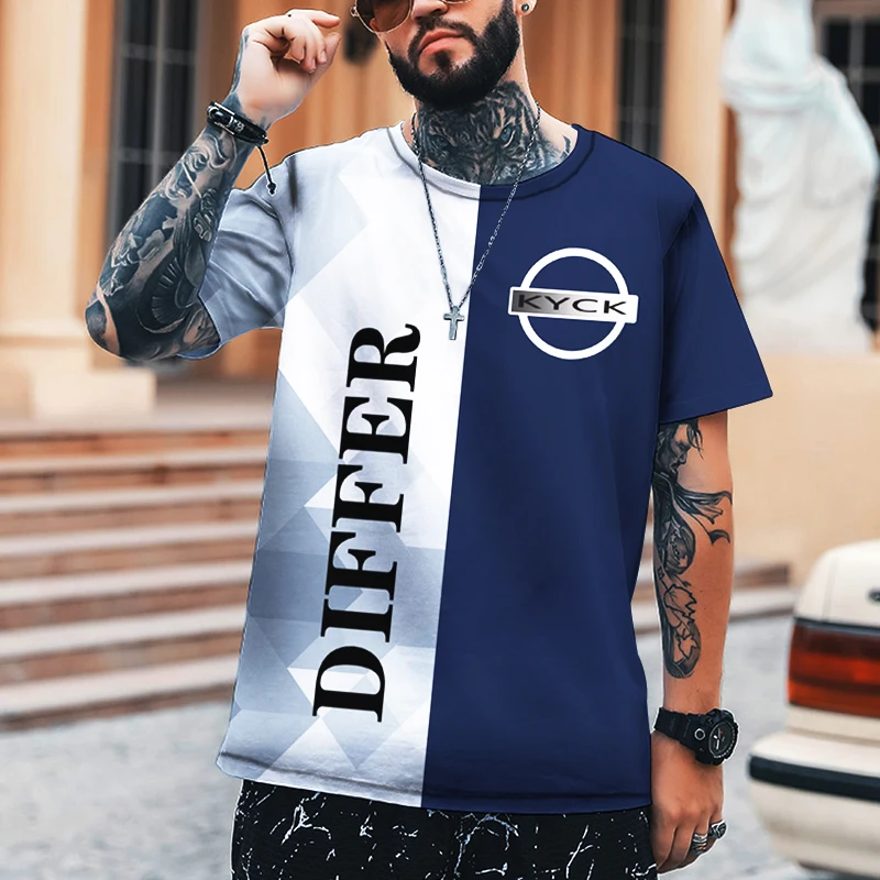 

Men's short-sleeved T-shirt street fashion loose breathable oversized shirt simple and versatile T-shirt