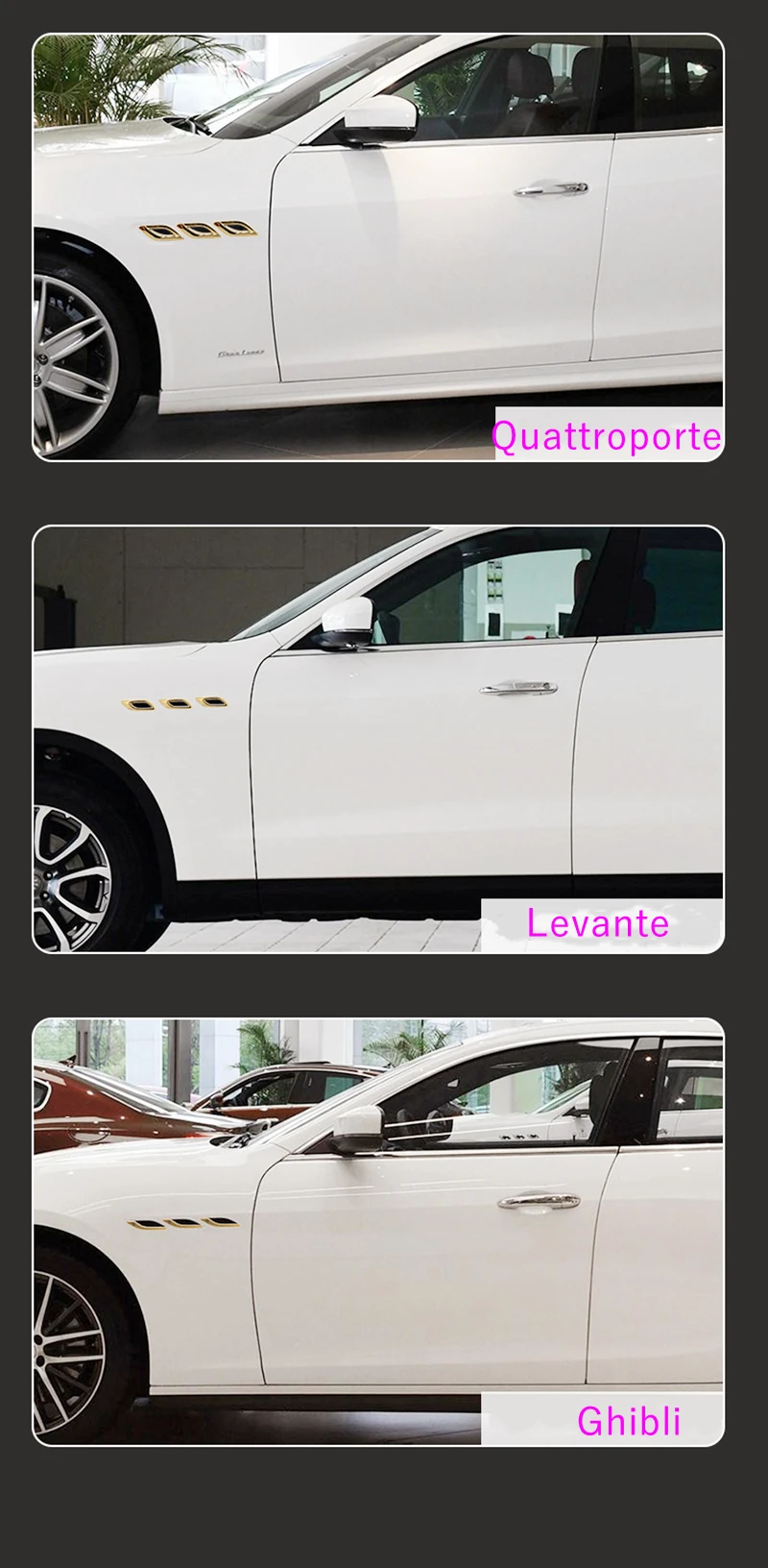

Specially Designed for Maserati Levante Giboli Quattroporte Leaf Plate Air Vent Modification