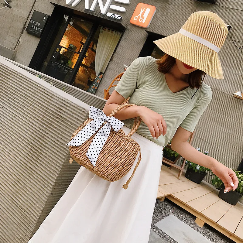 Youda/плетеная солома в винтажном стиле женская пляжная сумка Повседневная простая