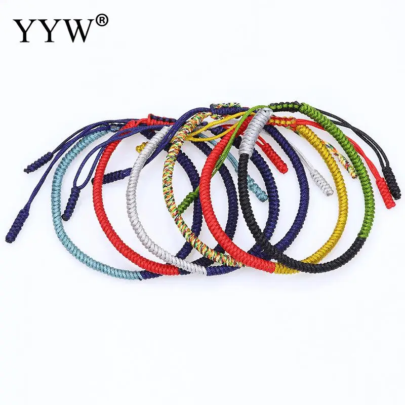 

Multicolor Thread Bracelet Tibetan Buddhism Love Lucky Charm Tibetan Bracelets & Bangles For Women Men Handmade knot Rope 2020
