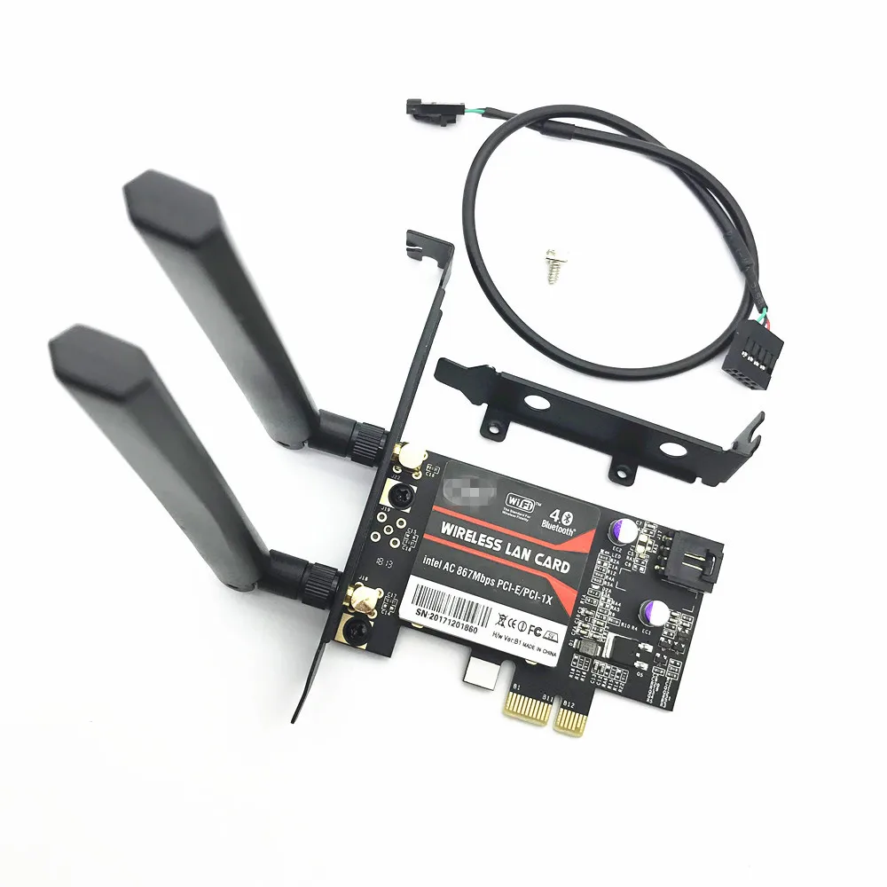 867 Мбит/с полоса двойной Intel 8260 802.11ac Bluetooth 4 2 PCI E 1X Настольный WIFI WLAN карта|wifi wlan card|wlan