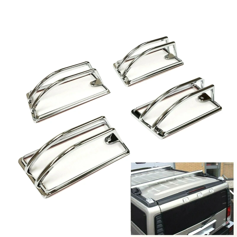 

4PCS Car Roof Cab Marker Light Trim Cover for HUMMER H2 SUV SUT 2003-2009