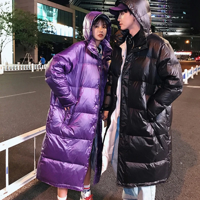 Женские зимние пальто 2021 Длинные парки женская пара черная/желтая/фиолетовая