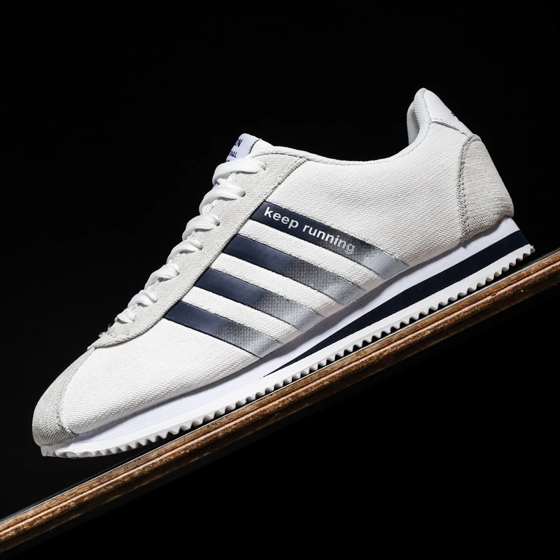 

Spring new men's casual linen shoes, youth fashion three-bar Forrest Gump shoes, ultra-light outdoor sports casual men's shoes