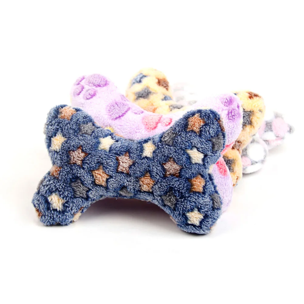 

New Arrival Cute Strip Plush Dog Toy Dog Bones Plush Pillow - Random