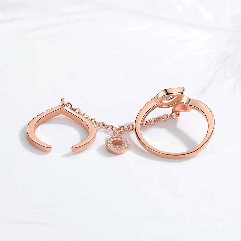 Женское кольцо TONGZHE серебряное из стерлингового серебра 925 пробы с кубическим