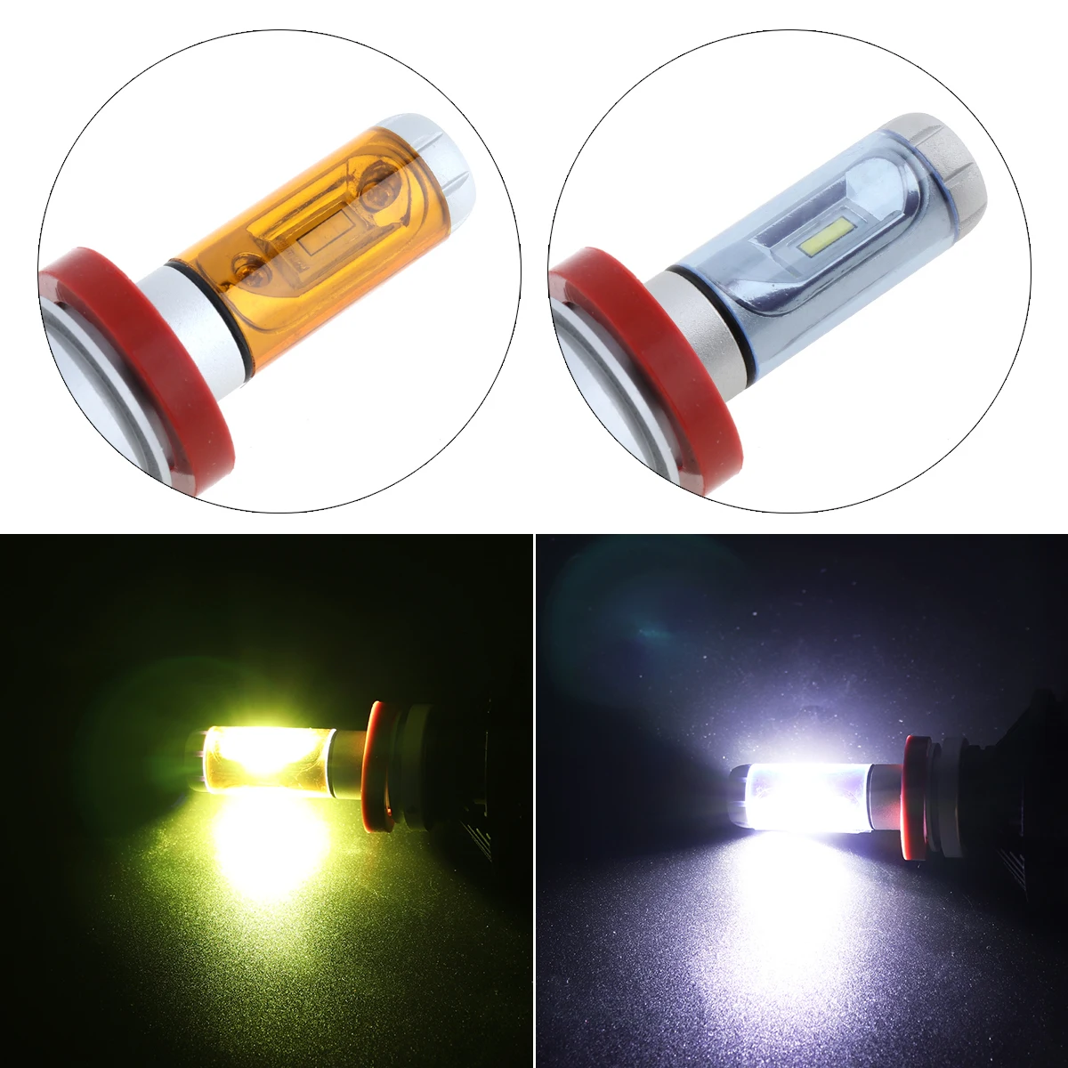 

2pcs H8 / H9 / H11 X3 50W 6000LM 3000K 6500K 8000K LED Car Headlight Kit Automobile Fog Lamp Hi or Lo Light Bulbs hot sale