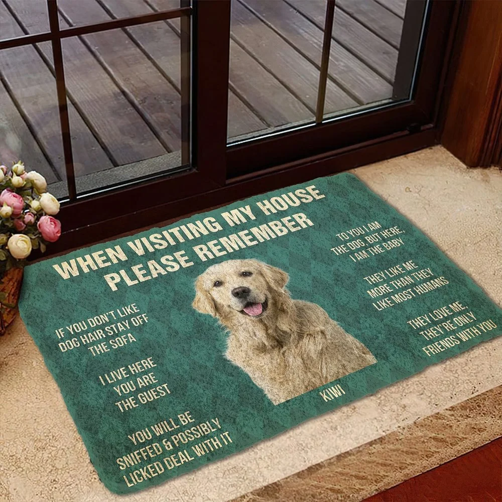 CLOOCL Please Remember Beagles Dog House Rules Custom Doormat Decor 3D Print Animal Floor Door Mat Non-Slip Drop Shipping images - 6
