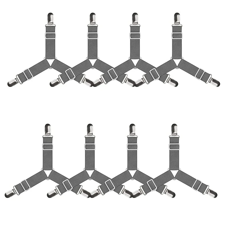

8 шт., ремень-держатель для простыни, зажимы для простыней, для простыней, наматрасников