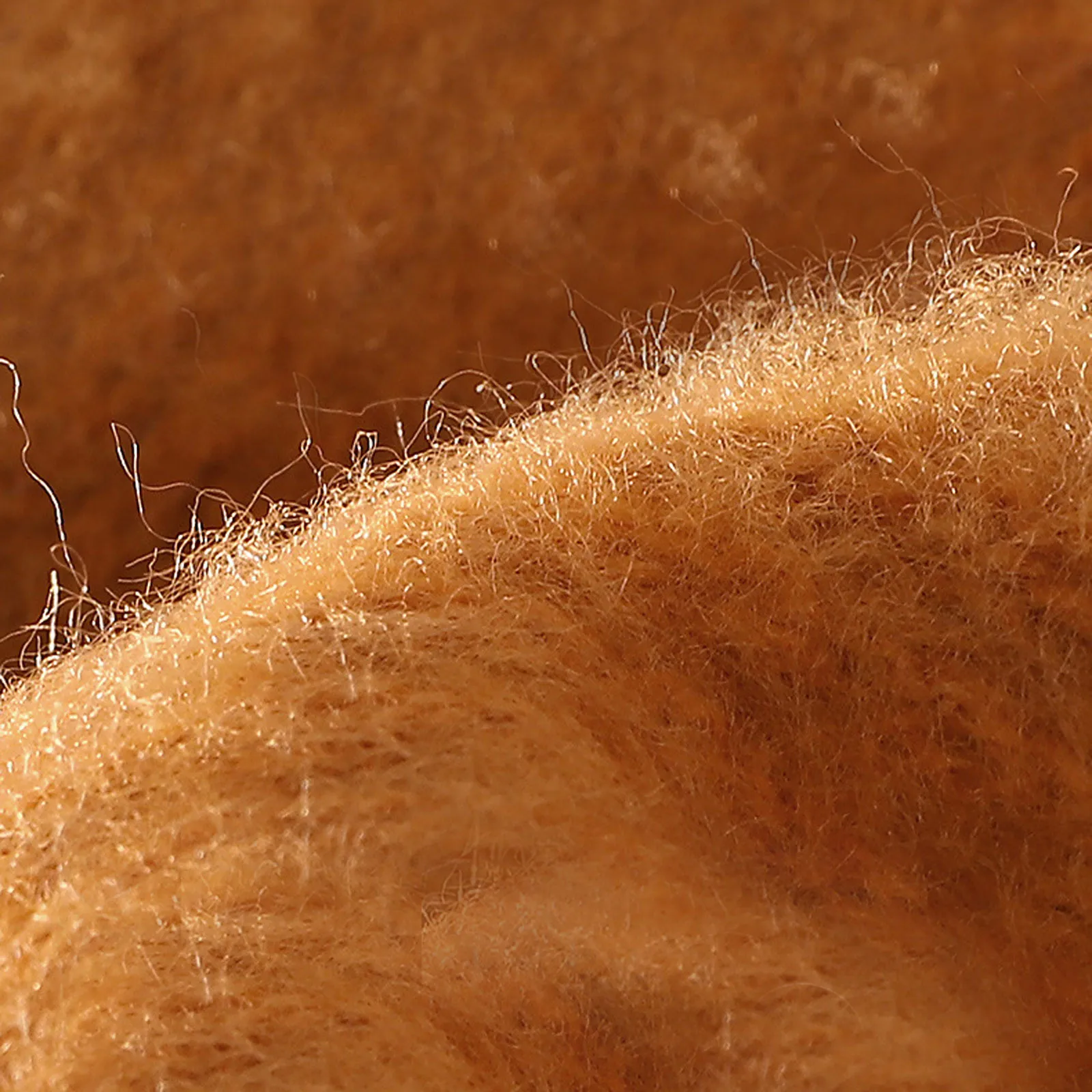 

Fashion Solid Knit Plush Thickened Touch screen On-Slip Soft Keep Warm Full Finger Thicken Outdoor Skiing Cycling Wool Gloves