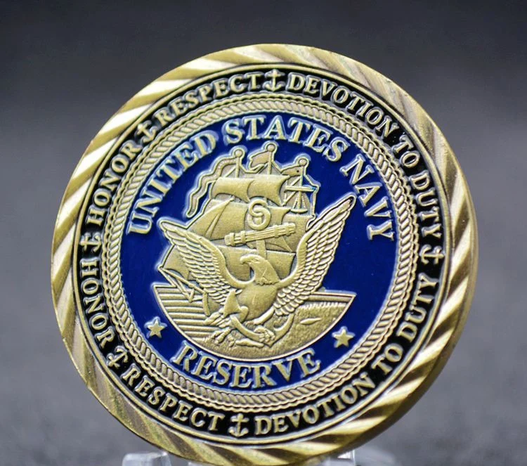 Античная бронзовая монета ВМФ США USN Коза вызов коллекционные монеты для