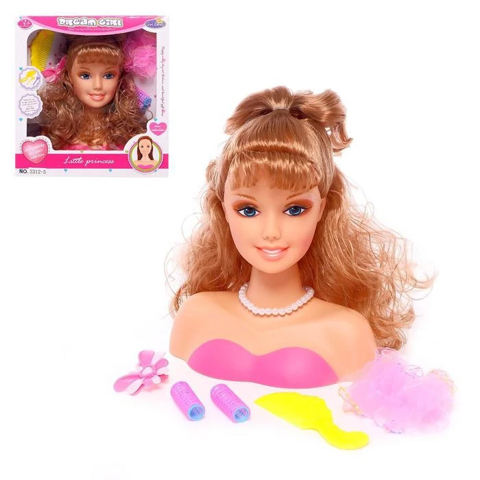 Кукла-манекен для создания причёсок Кокетка с аксессуарами | Игрушки и хобби