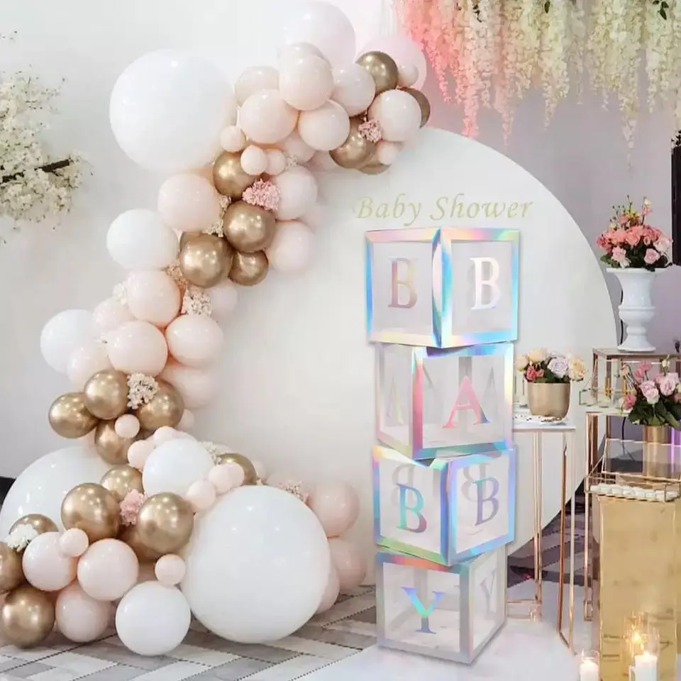 Коробка с буквами для мальчиков и девочек декор вечеринки в честь Дня Рождения