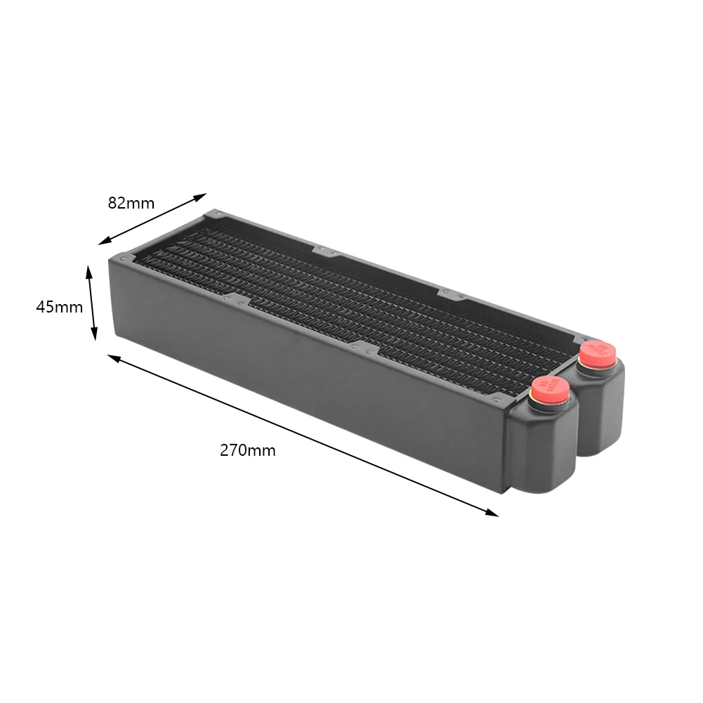 

PC Water Cooler Radiator Double Layer Copper radiator 80 fan bits Cooling Parts For CPU GPU RAM Heatsink Computer Accessories