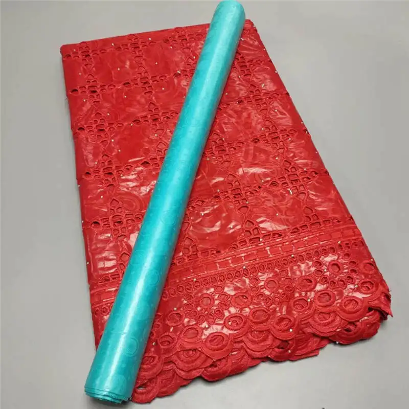 

Bazin brode african lace fabric wedding african bazin riche fabric 5yards/lot embroidery cotton swiss lace fabric ! TY52501