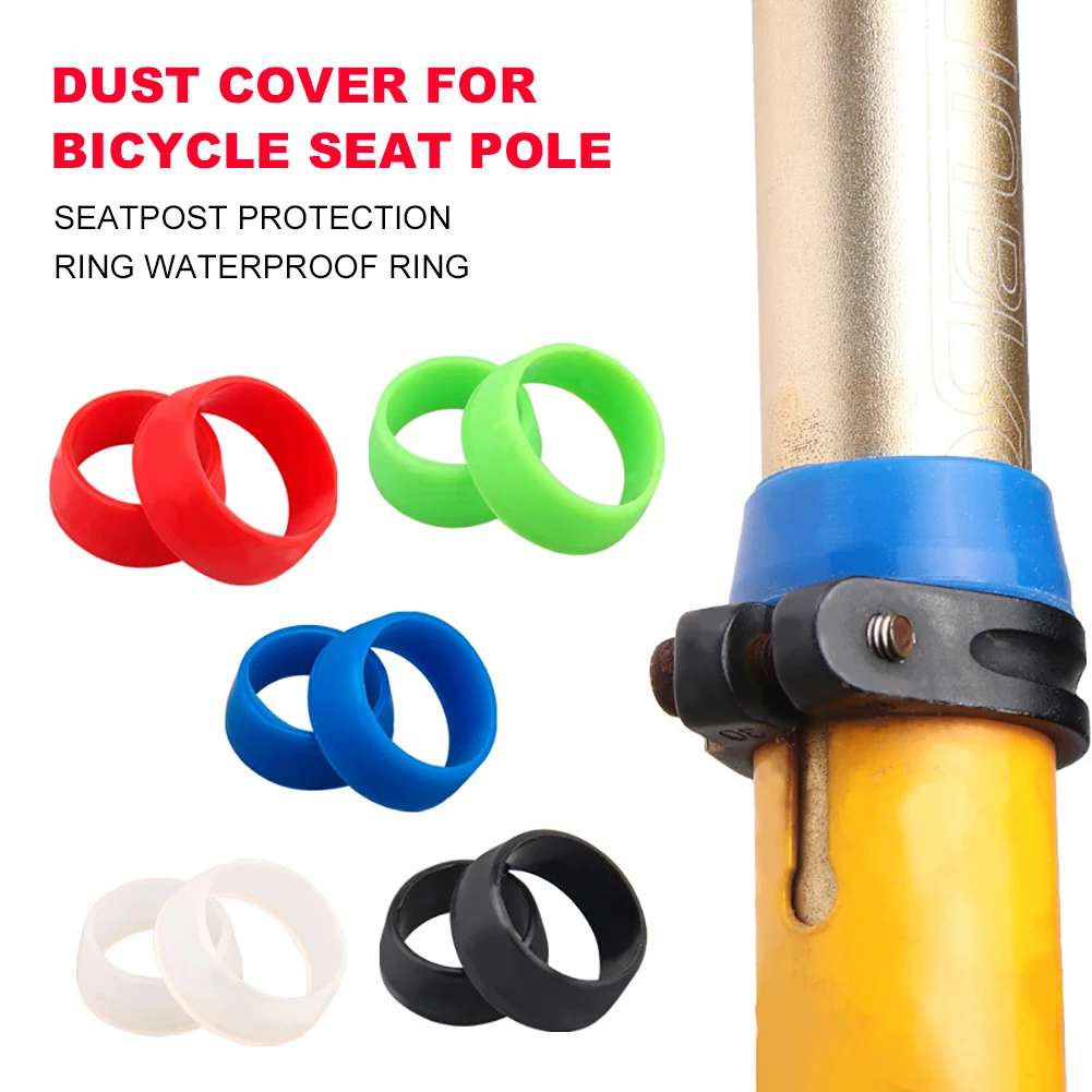

MTB Bicycle Waterproof Protector Rubber Ring Road Bike Seat Post Dust Cover Silicone Bike Seatpost Protector Cycling Accessories