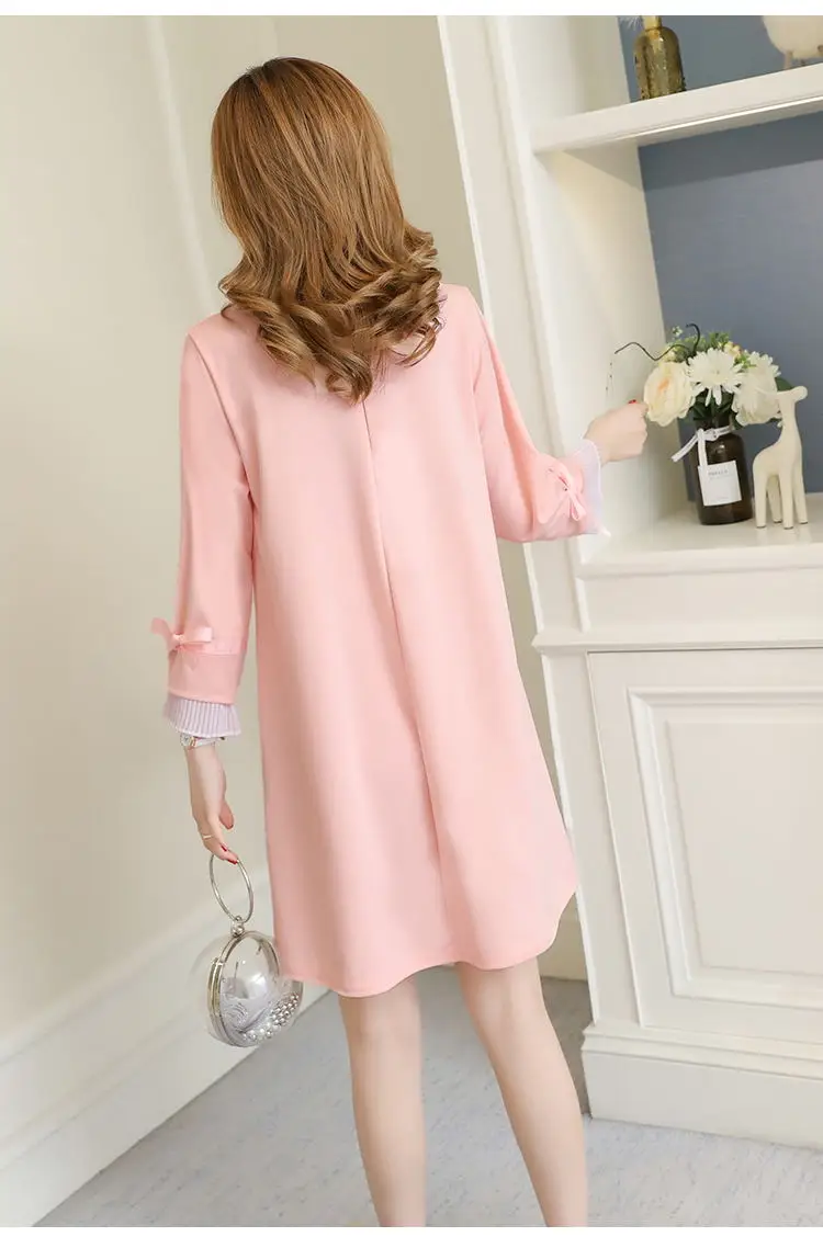 Платье для беременных Новинка Осень-зима 2019 повседневные свободные модные