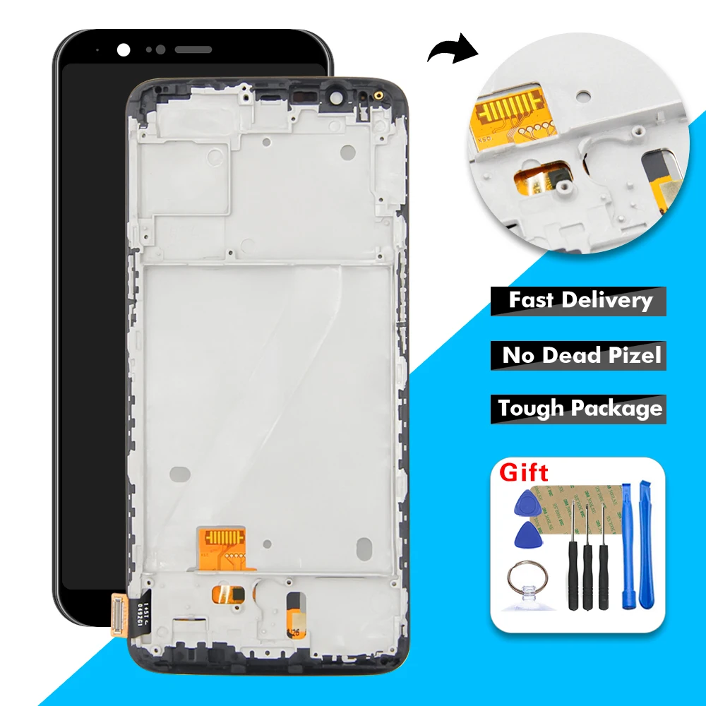 ЖК дисплей AAA для Oneplus 5T A5010 сенсорный экран дигитайзер стекло в сборе + рамка One Plus