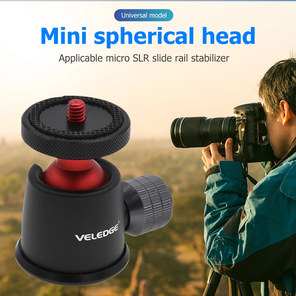 VELEDGE Камера головка штатива аксессуары VD M3 360 портативная шариковая шаровой