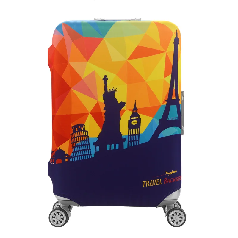 

Модный водонепроницаемый защитный чехол для чемодана с мультяшным принтом, утолщенный пыленепроницаемый эластичный Дорожный Чехол для ба...