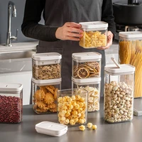 multifunctional stackable kitchen sealed jar plastic food storage container tea coffee dried fruit bottle organization tools