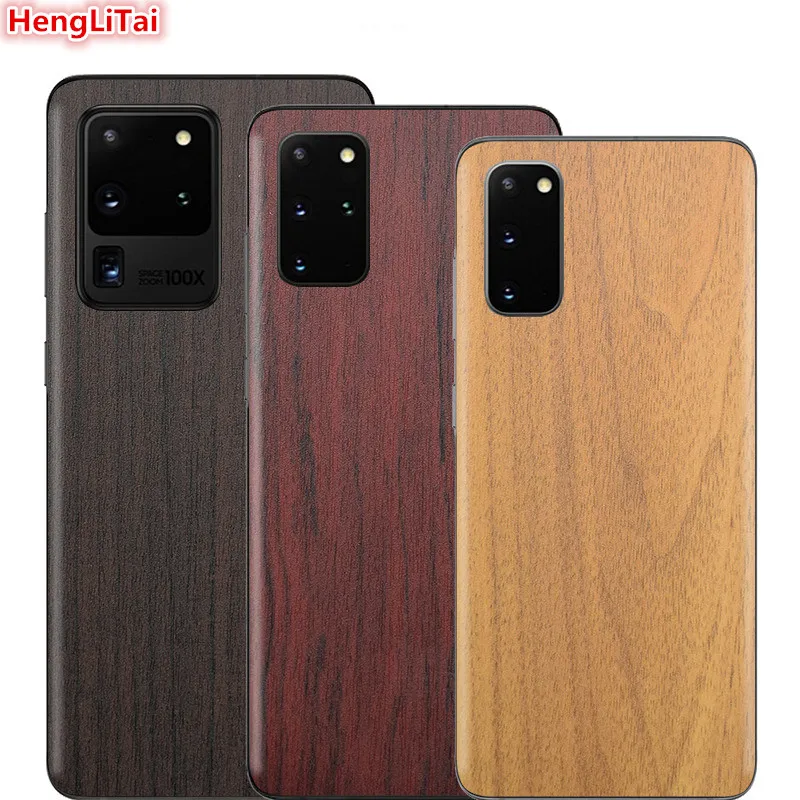 Роскошная защитная пленка под дерево для Samsung Galaxy S20/S20 Plus/S20 Ultra/S10/S10 Plus/S10E задняя