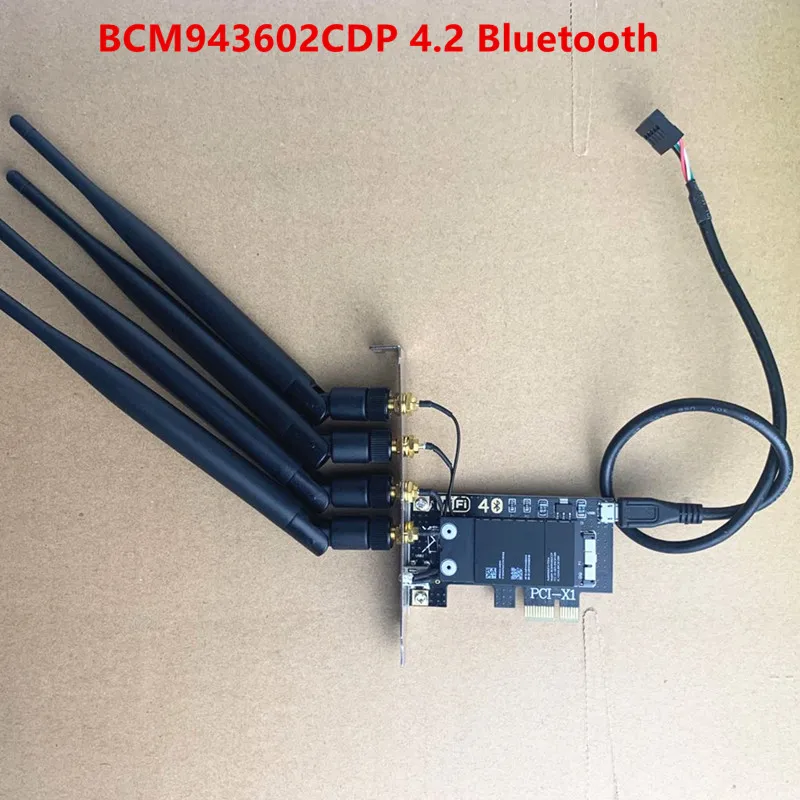 Новая Двухчастотная сетевая карта bcm943602cdp bcm94360CD 802.11ac PCI-E адаптер беспроводная |