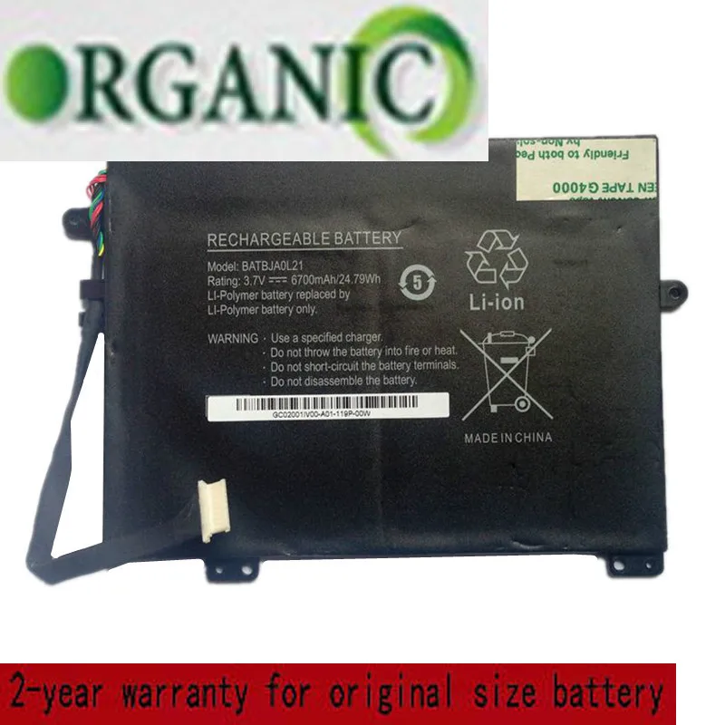 

3.7V 6700mAh 24.79wh Laptop Battery BATBJA0L21 For Celxpert BATBJA0L2 MZ505 for Xoom Family Edition