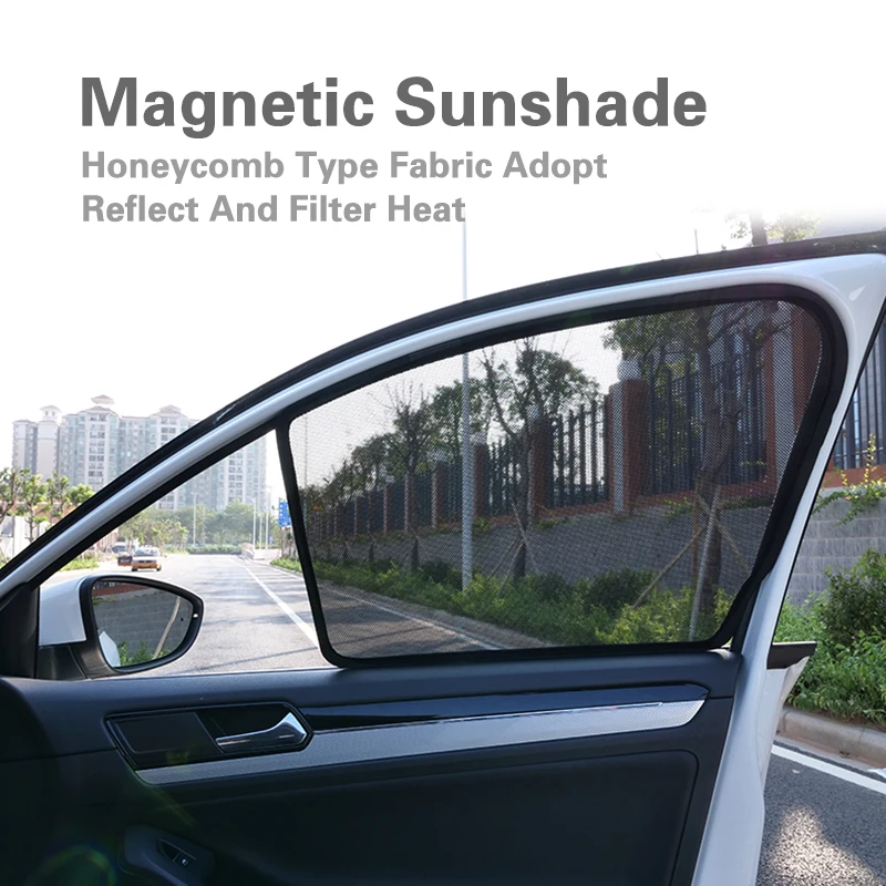 2Pcs Magnetic Car Front Side Window Sunshade UV Sun Curtain For Kia K2 K3 K3S K4 K5 K9 KX3 KX5 KX7 SL Forte Sorento Sportage