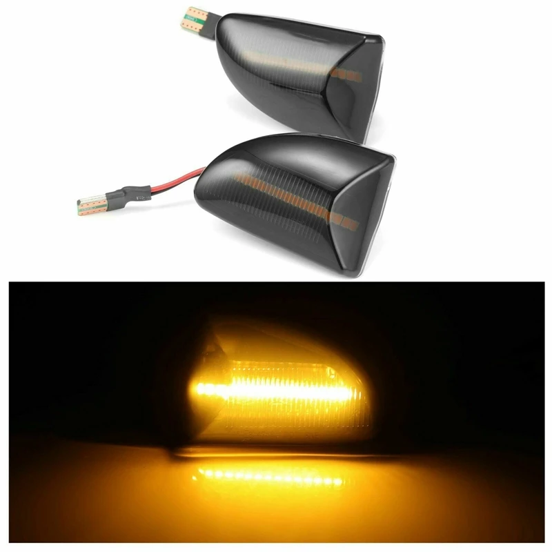Светодиодный желтый габаритный светильник для автомобиля боковой Динамический
