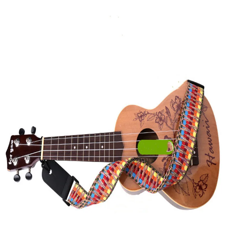 Гитарный ремешок для укулеле в национальном стиле цветные регулируемые ремешки